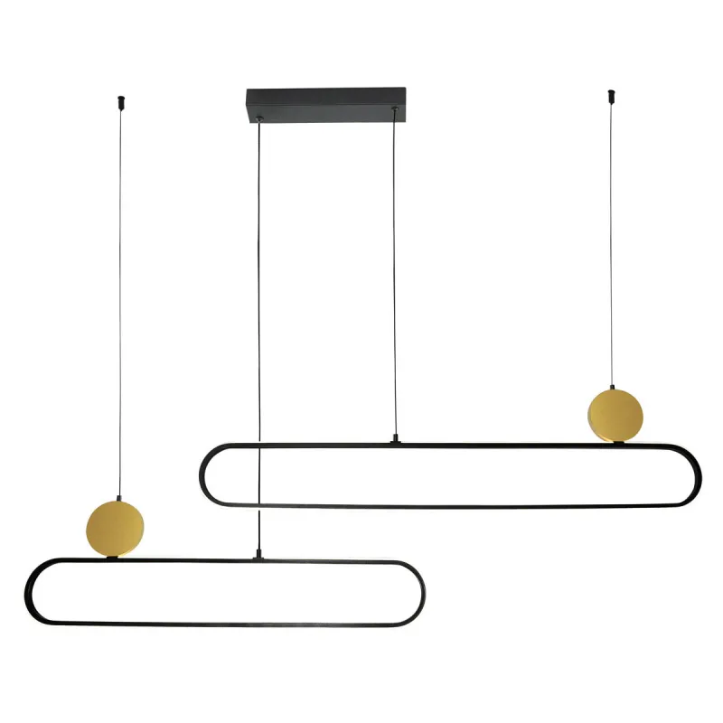 Suspensie NAOMI 4301800 Viokef LED, Negru, Grecia