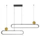 Suspensie NAOMI 4301800 Viokef LED, Negru, Grecia
