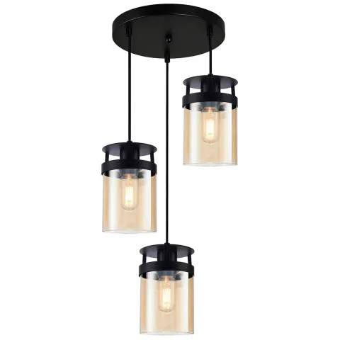 Suspensie BETTY 4305000 Viokef E27, Amber, Grecia
