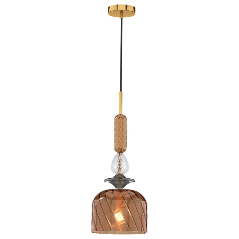 Pendul GLORIA 4312101 Viokef E27, Amber, Grecia