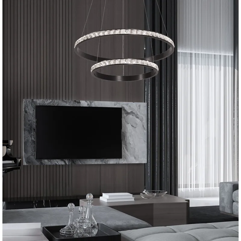 Lustra 4323700 Oriana Viokef, Elegant, Led, Negru