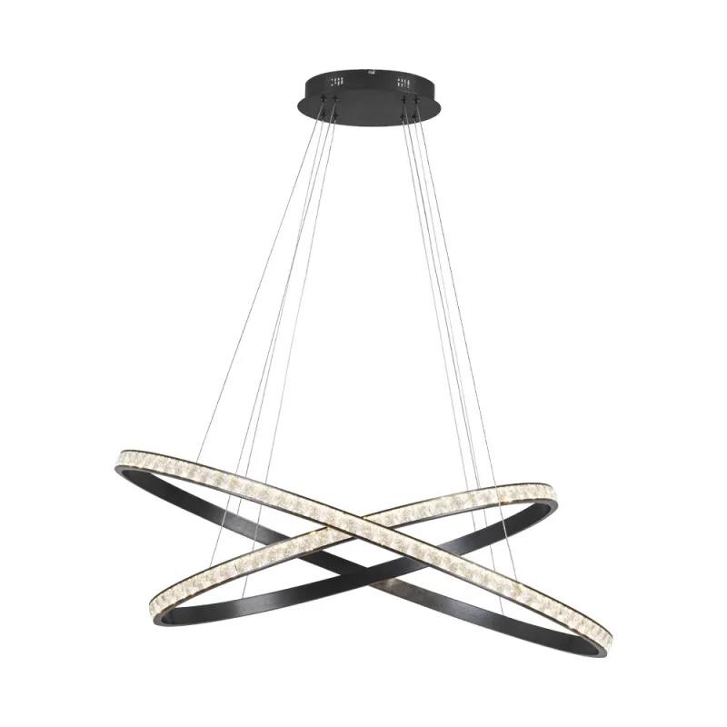 Lustra 4323800 Oriana Viokef, Elegant, Led, Negru