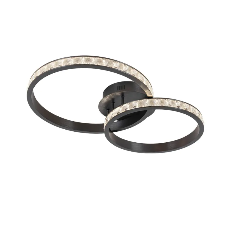 Lustra Plafon 4323900 Oriana Viokef, Elegant, Led, Negru