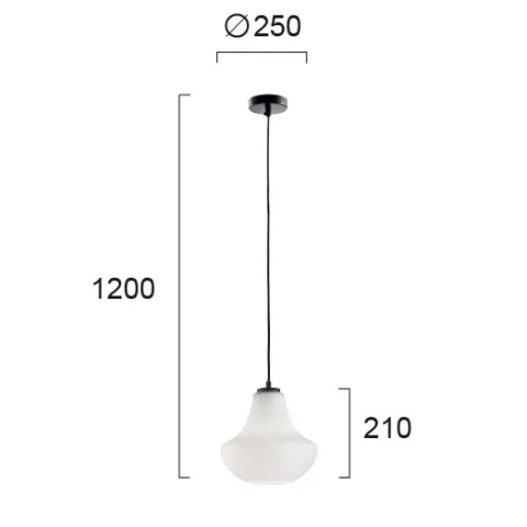 Pendul TEXAS 3091500 Viokef E27, Alb, Grecia