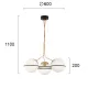 Suspensie FERERO 3093900 Viokef E27, Alb, Grecia