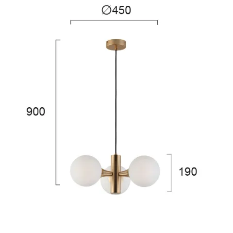 Suspensie GLOBE 3094300 Viokef E14, Alb, Grecia