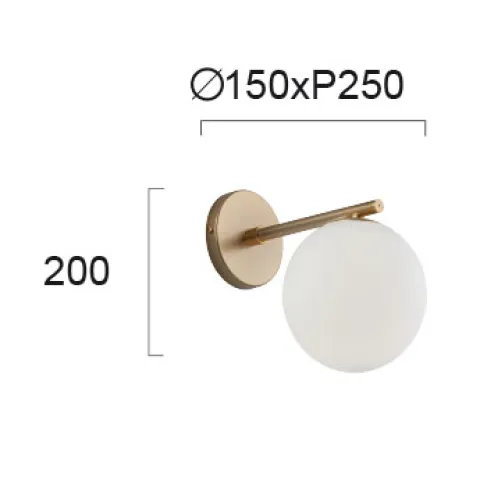 Aplica GLOBE 3094700 Viokef E14, Alb, Grecia