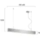 Suspensie Liniara STATION ULTRA 3911-00058-3-U-D1 Viokef LED, Grecia