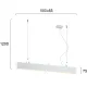 Suspensie Liniara STATION ULTRA 3911-00058-3-W-D1 Viokef LED, Alb, Grecia