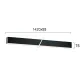 Plafoniera Liniara STATION ULTRA 3911-01142-4-B-D5 Viokef LED, Negru, Grecia