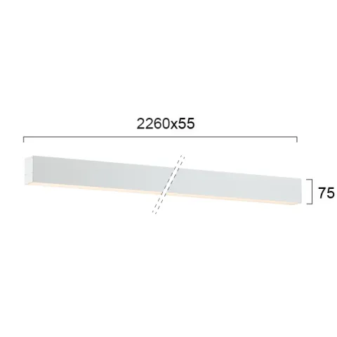 Plafoniera Liniara STATION ULTRA 3911-01226-4-W-D1 Viokef LED, Alb, Grecia
