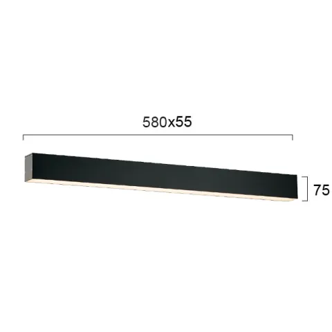 Aplica STATION ULTRA 3911-02058-4-B-D4 Viokef LED, Negru, Grecia