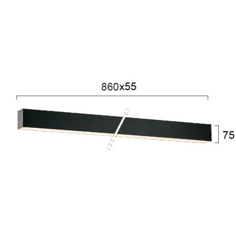 Aplica STATION ULTRA 3911-02086-4-B-D4 Viokef LED, Negru, Grecia