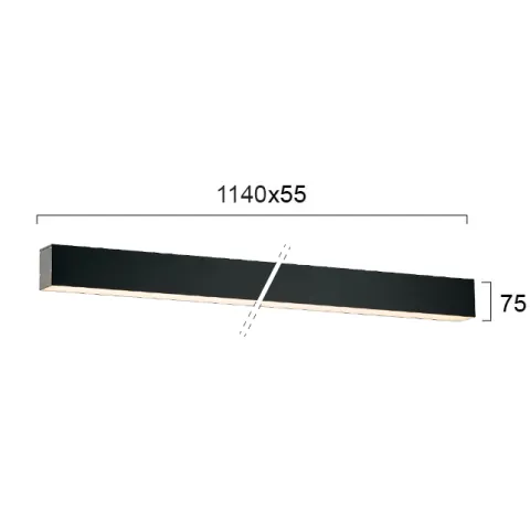 Aplica STATION ULTRA 3911-02114-3-B-D1 Viokef LED, Negru, Grecia
