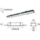 Plafoniera Incastrata STATION ULTRA 3911-03254-4-B-D3 Viokef LED, Negru, Grecia