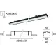 Plafoniera Incastrata STATION ULTRA 3911-03282-4-B-N Viokef LED, Negru, Grecia