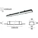Plafoniera Incastrata STATION ULTRA 3911-03338-4-B-D3 Viokef LED, Negru, Grecia