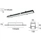 Plafoniera Incastrata STATION ULTRA 3911-04114-3-B-D1 Viokef LED, Negru, Grecia