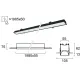 Plafoniera Incastrata STATION ULTRA 3911-04198-4-B-D5 Viokef LED, Negru, Grecia