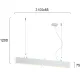 Suspensie Liniara STATION ULTRA 3911-10310-4-W-D1 Viokef LED, Alb, Grecia