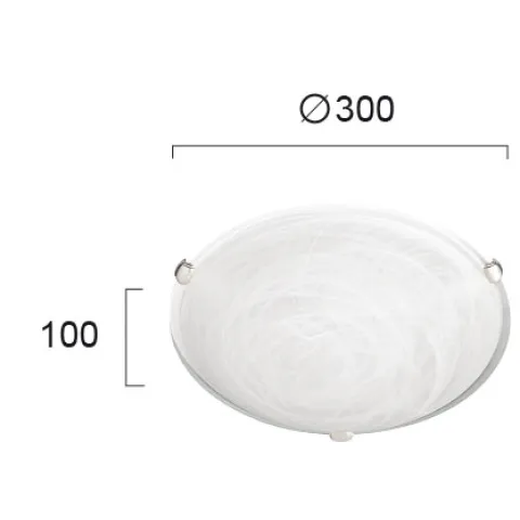 Plafoniera ELECTRA 3913000 Viokef E27, Alb, Grecia