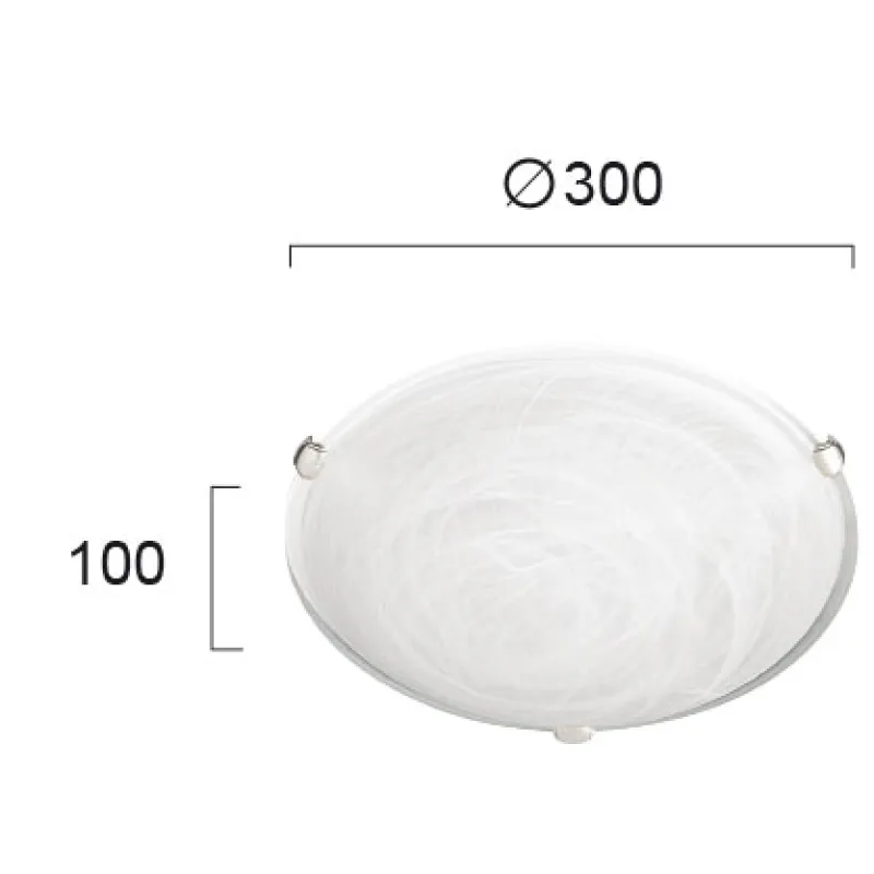 Plafoniera ELECTRA 3913000 Viokef E27, Alb, Grecia