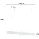 Suspensie Liniara CIBA 3916-00226-3-W-M-D3 Viokef LED, Alb, Grecia