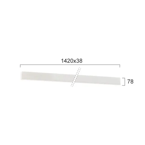 Plafoniera Liniara CIBA 3916-01142-4-W-M-N Viokef LED, Alb, Grecia