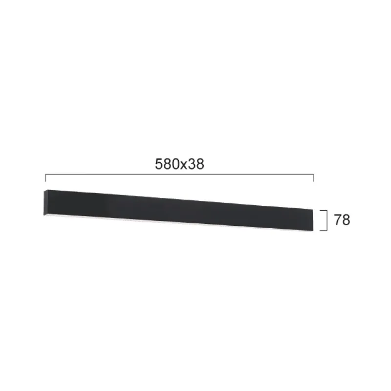 Aplica CIBA 3916-02058-4-B-P-N Viokef LED, Negru, Grecia