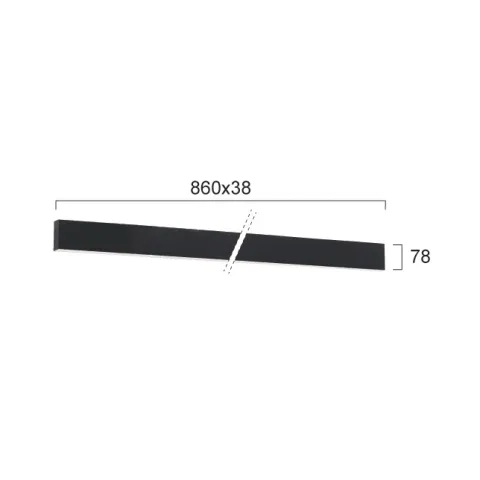 Aplica CIBA 3916-02086-4-B-M-D4 Viokef LED, Negru, Grecia