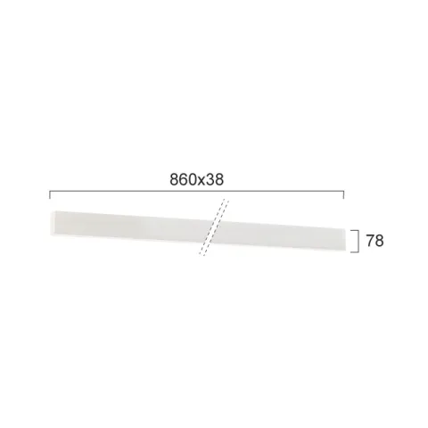 Aplica CIBA 3916-02086-4-W-M-D3 Viokef LED, Alb, Grecia