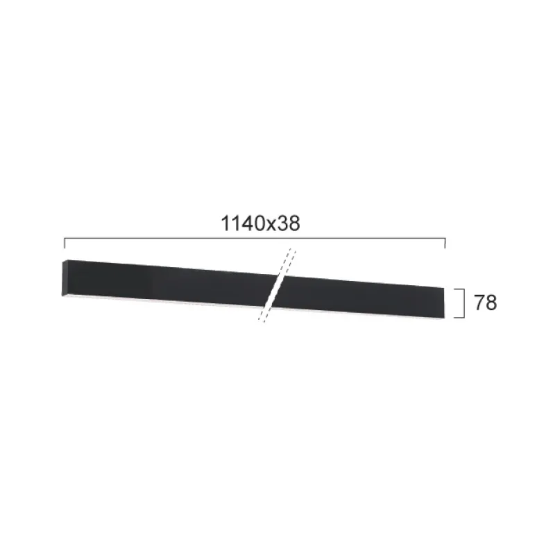 Aplica CIBA 3916-02114-4-B-M-N Viokef LED, Negru, Grecia