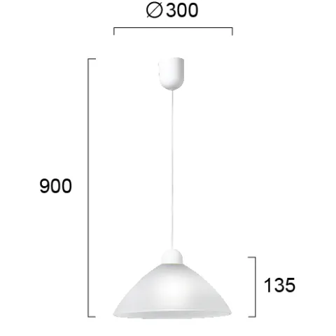 Pendul TZELI 3981800 Viokef E27, Alb, Grecia