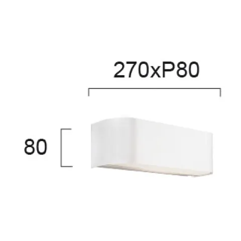 Aplica ZED 4094801 Viokef E27, Alb, Grecia