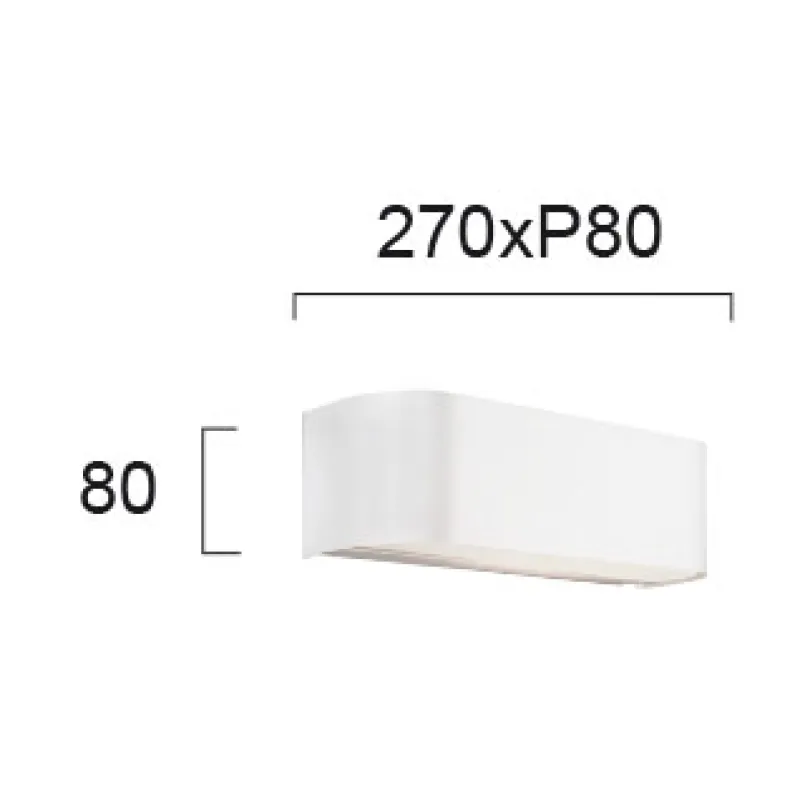 Aplica ZED 4094801 Viokef E27, Alb, Grecia