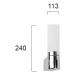 Aplica Baie ROBERT 4104800 Viokef E14, Alb, Grecia