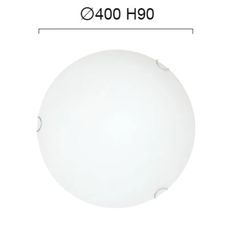 Plafoniera DAVID 4105800 Viokef E27, Alb, Grecia