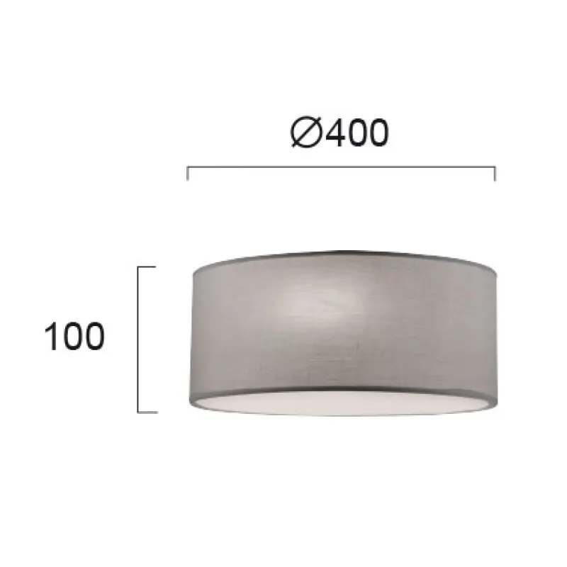 Plafoniera BRISTOL 4114600 Viokef E14, Gri, Grecia