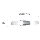 Aplica Baie SELDON 4132800 Viokef G9, Alb, Grecia