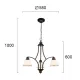 Candelabru CLAIR 4133600 Viokef E27, Alb, Grecia