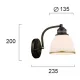 Aplica CLAIR 4141500 Viokef E27, Alb, Grecia