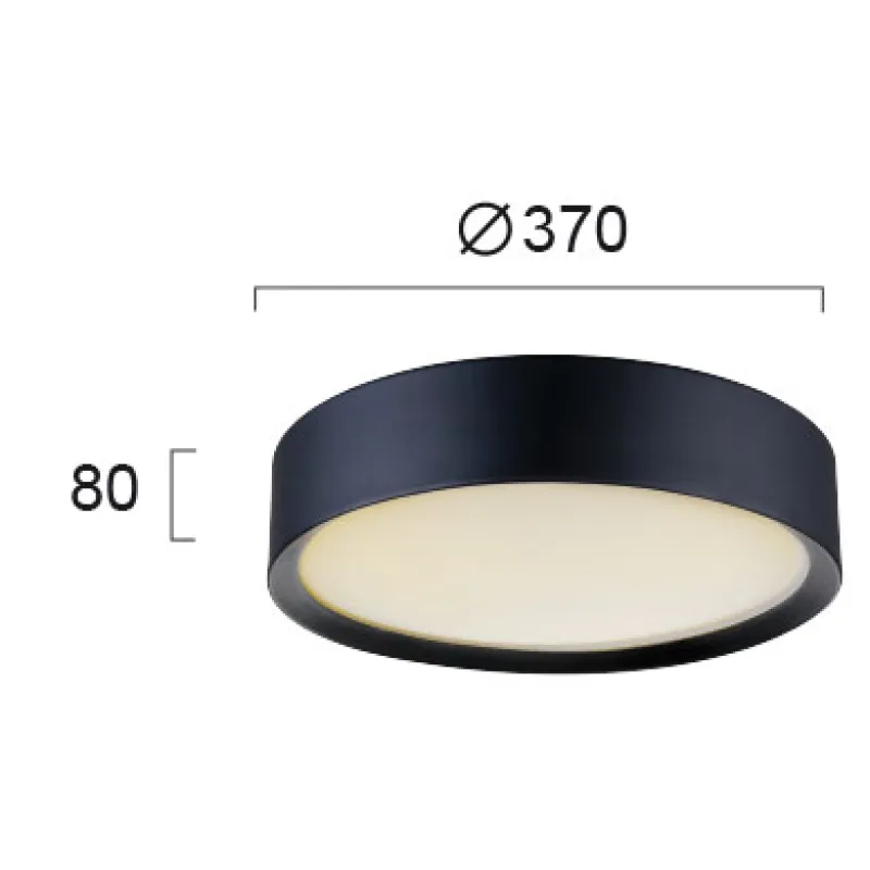 Plafoniera ALESSIO 4155300 Viokef E27, Negru, Grecia