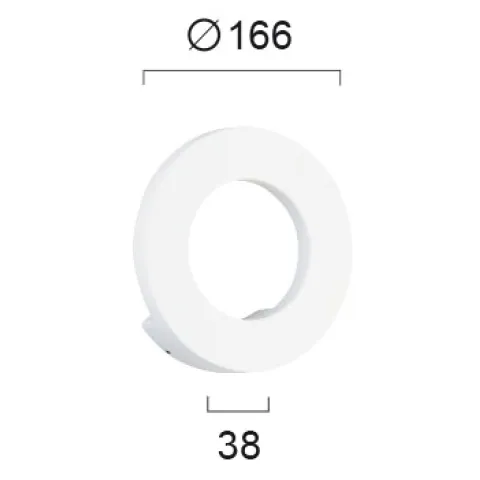 Aplica Exterior SANTORINI 4158400 Viokef LED, Alb, Grecia