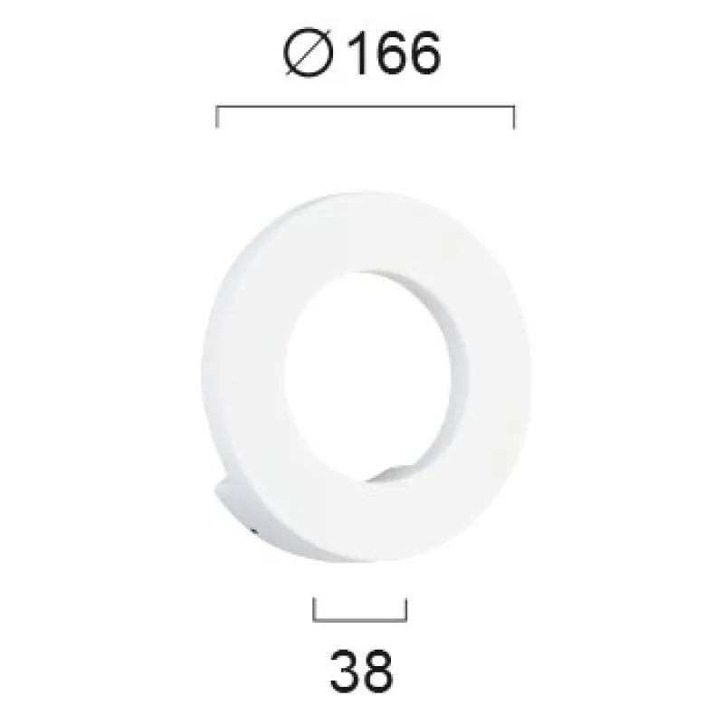 Aplica Exterior SANTORINI 4158400 Viokef LED, Alb, Grecia