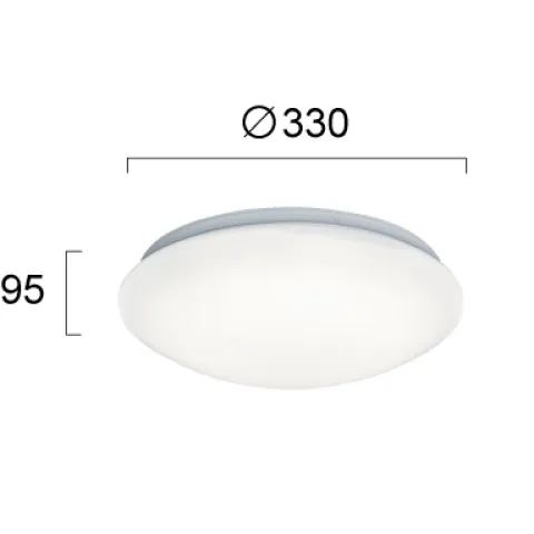 Plafoniera BRIGHT 4158800 Viokef LED, Alb, Grecia