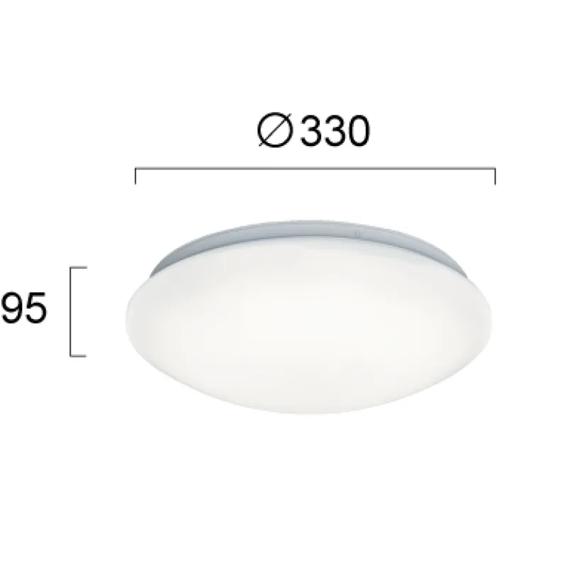 Plafoniera BRIGHT 4158800 Viokef LED, Alb, Grecia