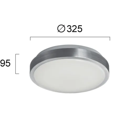 Plafoniera BRIGHT 4158900 Viokef LED, Alb, Grecia