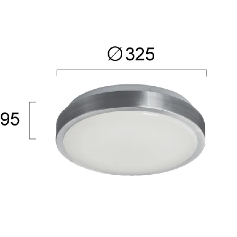 Plafoniera BRIGHT 4158900 Viokef LED, Alb, Grecia