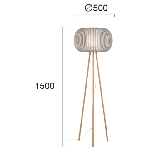 Lampadar IRIS 4160900 Viokef E27, Bej, Grecia