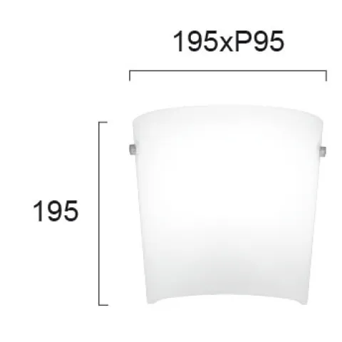 Aplica LENNY 4161100 Viokef E14, Alb, Grecia